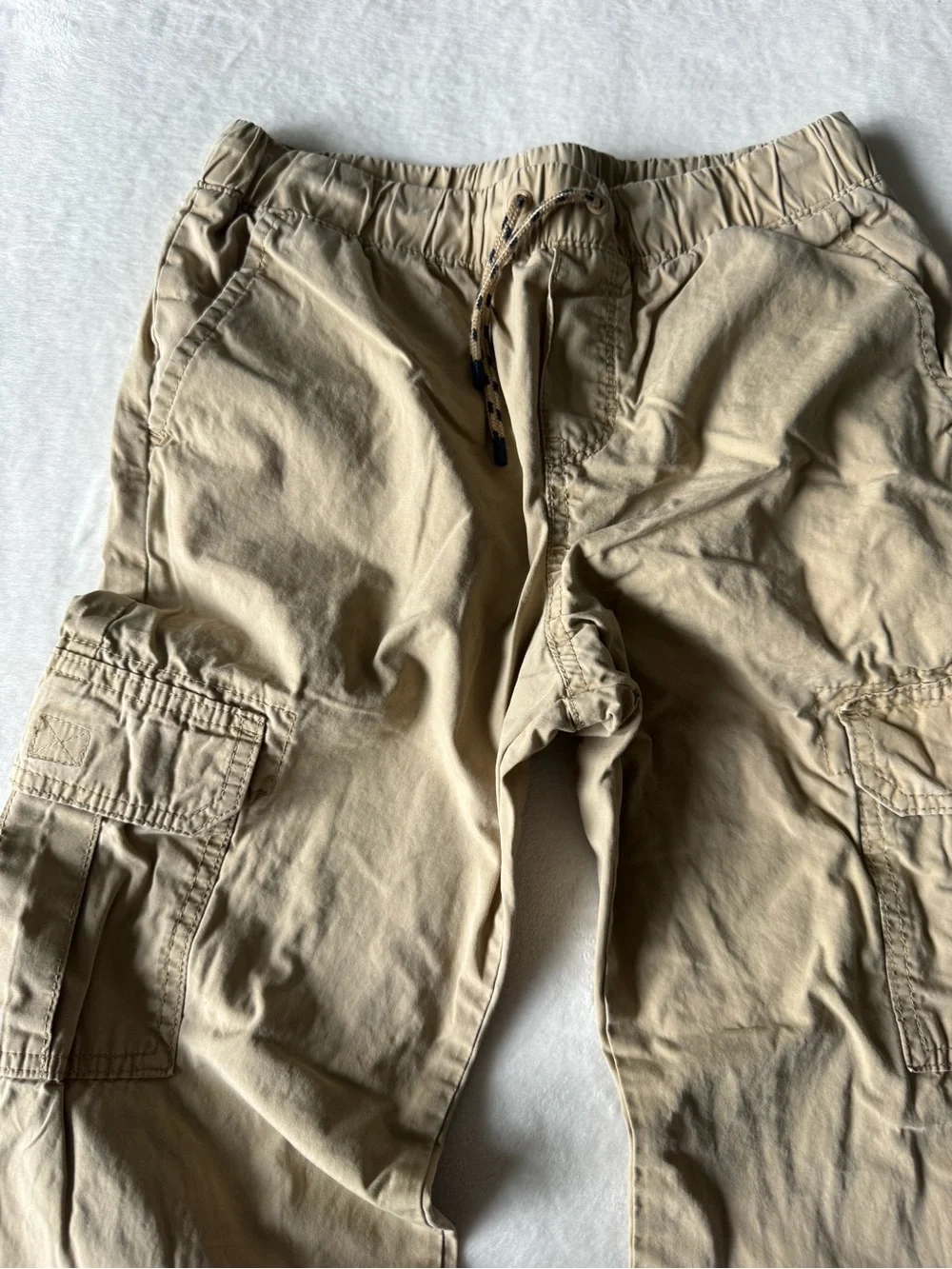 Gymboree Tan Cargo Pants with Elastic Waist